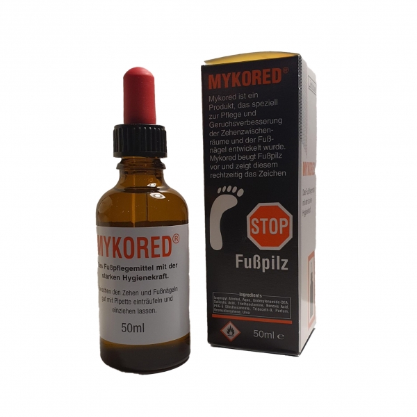 Mykored-beugt Fußpilz vor 50ml Pipettenflasche